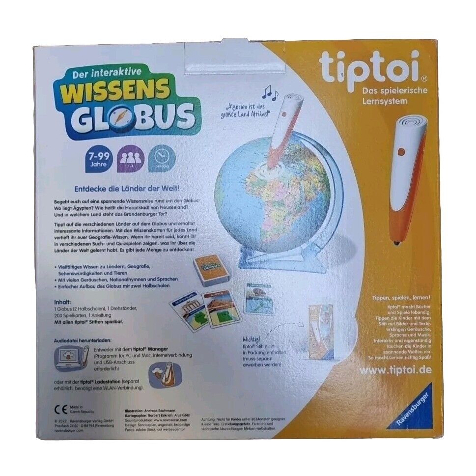 Ravensburger tiptoi Starter-Set: Stift und Bauernhof-Buch + interaktive Globus