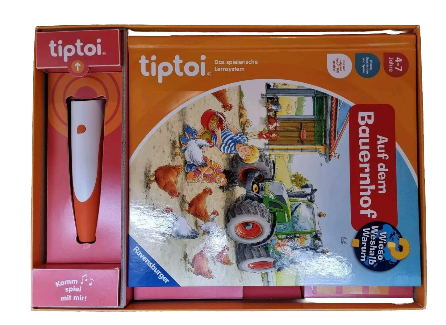 Ravensburger tiptoi Starter-Set: Stift und Bauernhof-Buch + interaktive Globus